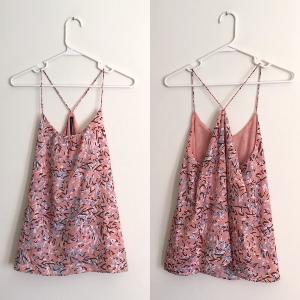 W118 Walter Baker Pink Printed Tank - Picture 4 of 5